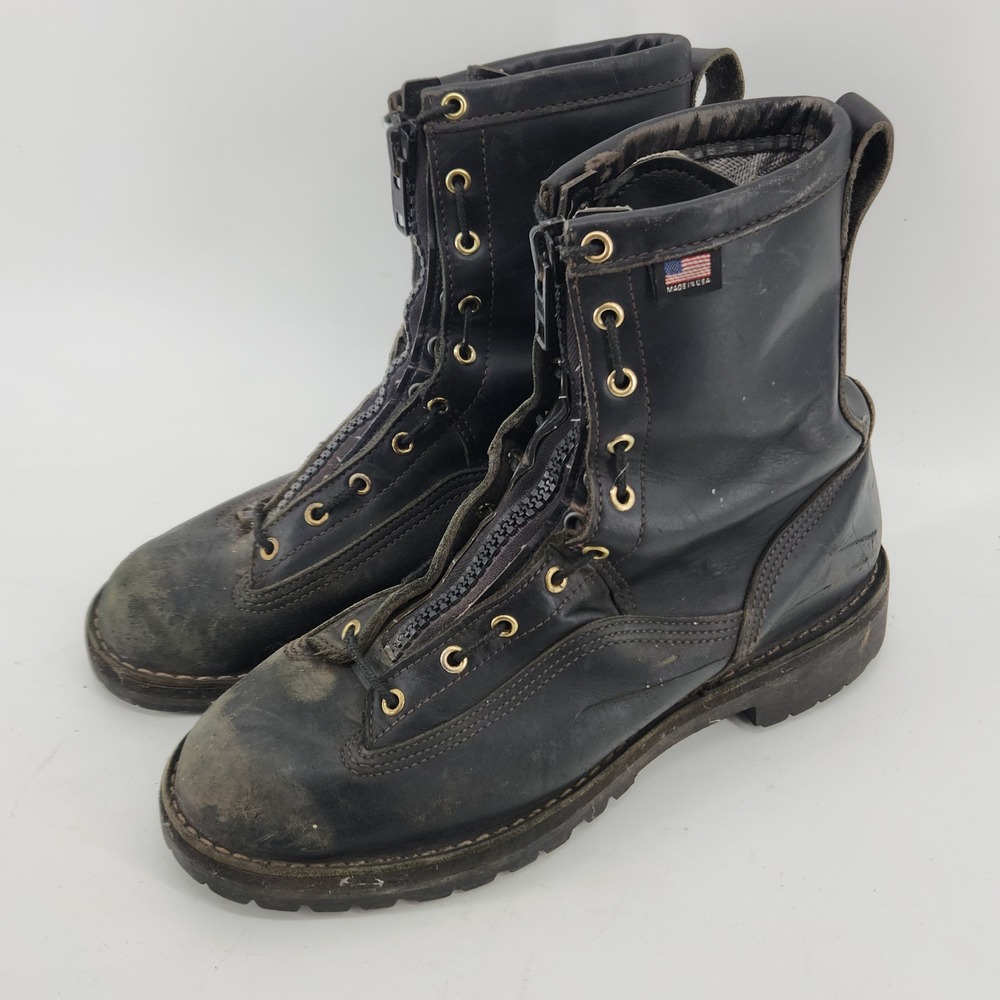 Danner RF 9 BLK Boots Mens 11 EE Gore-Tex Vibram Front Zip Made USA Black